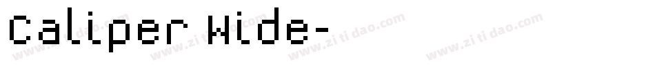 Caliper Wide字体转换